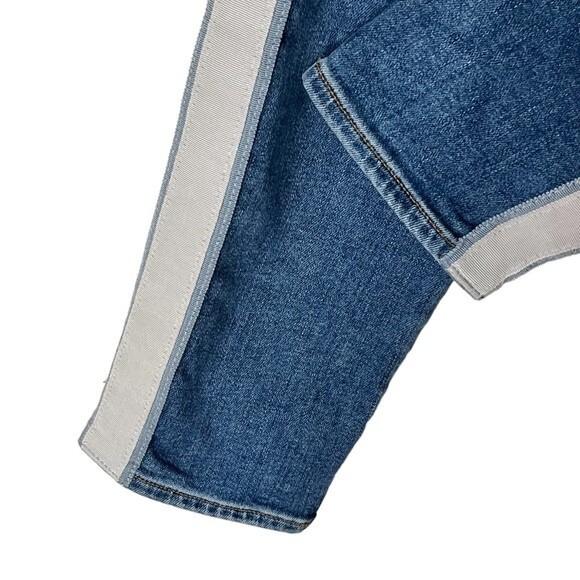 Veronica Beard Debbie Skinny Jeans Women’s Size 27 Blue Tux Stripe Cropped - Picture 5 of 12